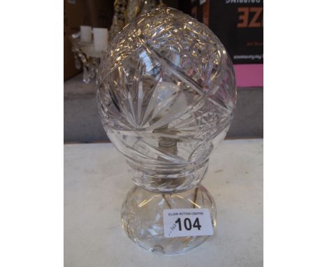  Sale Item:    CRYSTAL TABLE LAMP & SHADE   Vat Status:   No Vat   Buyers Premium:  This lot is subject to a Buyers Premium o