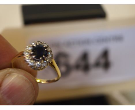  Sale Item:    SAPPHIRE & DIAMOND RING   Vat Status:   No Vat   Buyers Premium:  This lot is subject to a Buyers Premium of 1