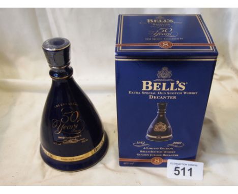  Sale Item:    BELLS 50 YRS DECANTER   Vat Status:   No Vat   Buyers Premium:  This lot is subject to a Buyers Premium of 15%