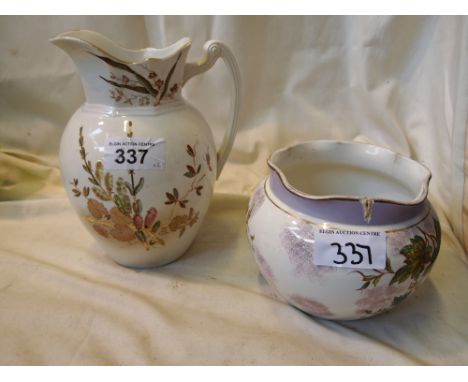 Sale Item:    BELLS GLASGOW EWER & PLANTER (AF)  Vat Status:   No Vat   Buyers Premium:  This lot is subject to a Buyers Pre
