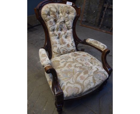  Sale Item:    PARLOUR CHAIR   Vat Status:   No Vat   Buyers Premium:  This lot is subject to a Buyers Premium of 15% + Vat @