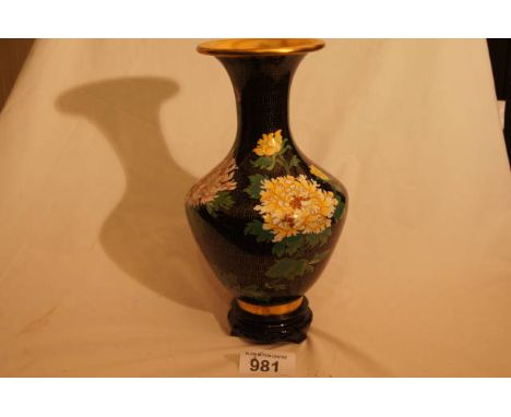  Sale Item:    CLOISSONIE VASE (AF)   Vat Status:   No Vat   Buyers Premium:  This lot is subject to a Buyers Premium of 15% 