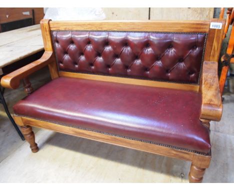  Sale Item:    LEATHER BENCH   Vat Status:   No Vat   Buyers Premium:  This lot is subject to a Buyers Premium of 15% + Vat @