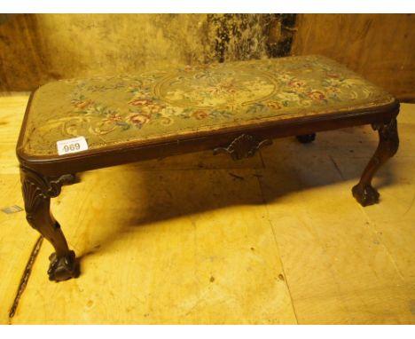  Sale Item:    BALL & CLAW FOOT DUET STOOL   Vat Status:   No Vat   Buyers Premium:  This lot is subject to a Buyers Premium 