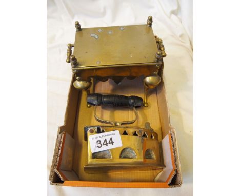  Sale Item:    LARGE BRASS IRON & STAND   Vat Status:   No Vat   Buyers Premium:  This lot is subject to a Buyers Premium of 