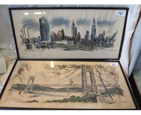  Sale Item:    2 PRINTS BY J HAYMSON NEW YORK & G.WASHINGTON BRIDE  Vat Status:   No Vat   Buyers Premium:  This lot is subje