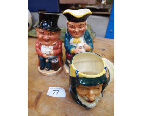  Sale Item:    3 TOBY JUGS (AF)   Vat Status:   No Vat   Buyers Premium:  This lot is subject to a Buyers Premium of 15% + Va