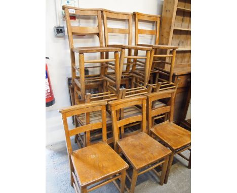  Sale Item:    12 CHURCH CHAIRS   Vat Status:   No Vat   Buyers Premium:  This lot is subject to a Buyers Premium of 15% + Va