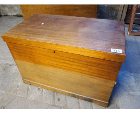  Sale Item:    WOODEN TRUNK-WATER DAMAGED (AF)   Vat Status:   No Vat   Buyers Premium:  This lot is subject to a Buyers Prem
