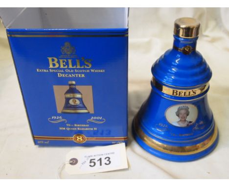  Sale Item:    BELLS Q E II  75TH BIRTHDAY DECANTER  Vat Status:   No Vat   Buyers Premium:  This lot is subject to a Buyers 