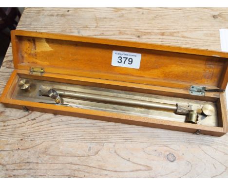  Sale Item:    BRASS ARCHITECTS RULER IN CASE   Vat Status:   No Vat   Buyers Premium:  This lot is subject to a Buyers Premi