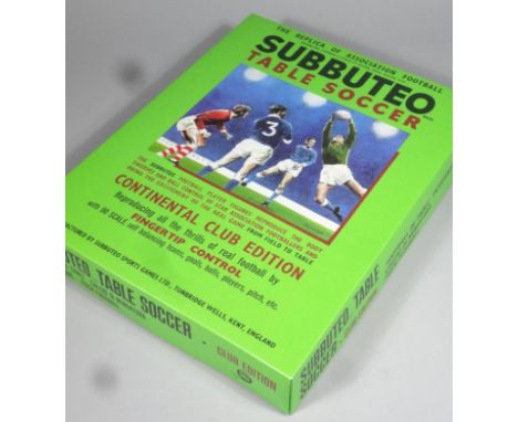 A Subbuteo Club Edition table soccer game. (boxed)