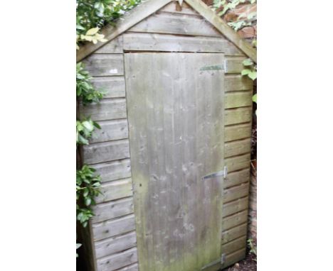 A quantity of hand tools, ladder, folding chairs, broom, etc. (the contents of the outside shed)
