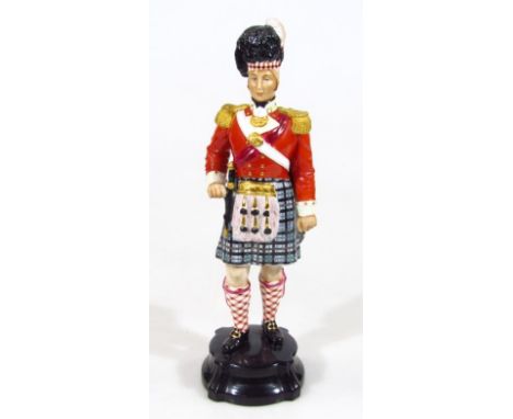 A Royal Worcester figure, Officer Of The Seaforth Highlanders, 1812, no. 2657, printed marks beneath, 31cm high.