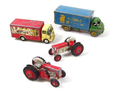 Various Corgi diecast vehicles, comprising a Dinky Supertoys Big Bedford Heinz 57 Varieties van, in blue, yellow, green and r