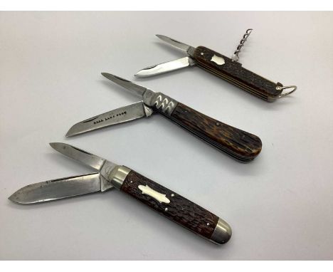 Harrison Fisher &amp; Co Multifunction Folding Pocket Knife, 15.1cm open length; Remington UMC USA Two Blade Folding Knife, b