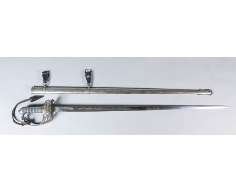 A Good George V Rifle's Sword by F. W. Flight of Winchester (Home of the KRRC and Rifle Brigade), Serial No. 4549, the 32ins 