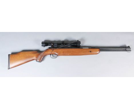 A Good .22 Calibre Air Rifle, by Weihrauch of Germany, Model HK77K, Serial No. 1299247, 14.5ins blued steel barrel with blued