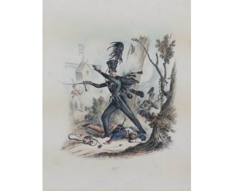 Richard Simkin (1840-1926) - Coloured aquatint - "The King's Royal Rifle Corps (60th Rifles)", 10.5ins x 8.5ins, another simi