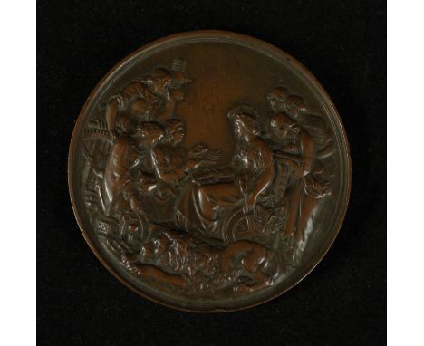 An 1862 bronze exhibition medal Awarded to J. Whitehead class IX, see Eimer 155.