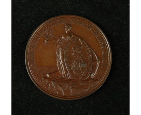 A bronze Battle of the Nile Davison's medal, dated 1798Awarded by Lord Nelson's prize agent Alexander Davison to participants