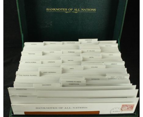 Franklin Mint issue banknotes of all nationsContaining approx one hundred and forty two banknotes from Albania to Zimbabwe, e