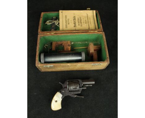 A .320 obsolete calibre six shot revolver, late 19th/early 20th Century4cm barrel, engraved cylinder and action, folding trig