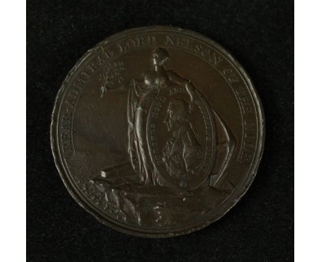 A bronze Battle of the Nile Davison's medal, dated 1798Awarded by Lord Nelson's prize agent Alexander Davison to participants