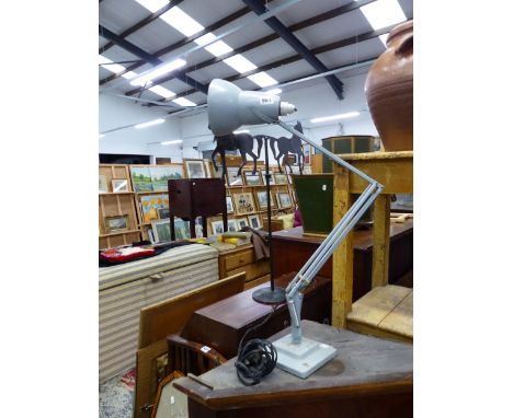 A HERBERT TERRY ANGLE POISE LAMP. 