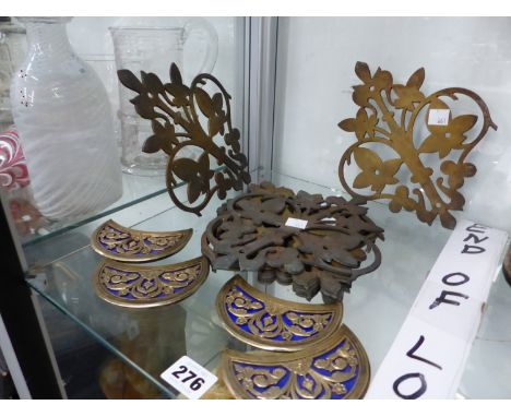 ENAMEL AND BRASS INSERTS AND METAL APPLIQUES 