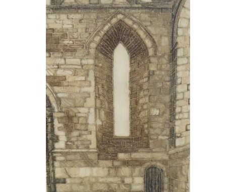 VALERIE THORNTON (1931 - 1991) ARR. LANERCOST LANCET, PENCIL SIGNED LIMITED EDITION COLOUR PRINT 38 x 25cms