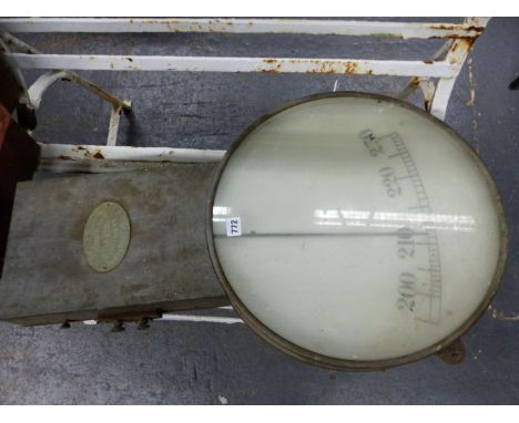 A METAL CASED LORD KELVINS PATENTS ENGINE ROOM VOLTMETER BY JAMES WHITE, GLASGOW.   H 77cms.