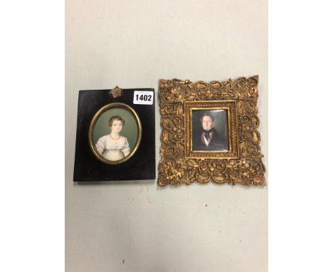 V COMMURANO, A WATERCOLOUR PORTRAIT MINIATURE OF WILLIAM STANFORD (1770-1854) TOGETHER WITH A LATE GEORGIAN PORTRAIT MINIATUR
