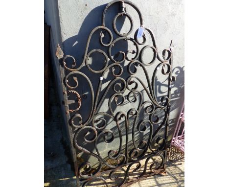 HEAVY WROUGHT IRON GATE WIDTH 880mm HEIGHT 1500mm