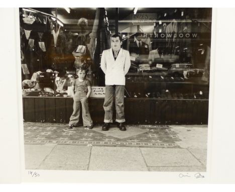 •CHRIS GABRIN.  ARR.  IAN DURY 'NEW BOOTS AND PANTIES' ALBUM COVER, 1977.  SIGNED LIMITED EDITION BLACK AND WHITE PHOTOGRAPHI