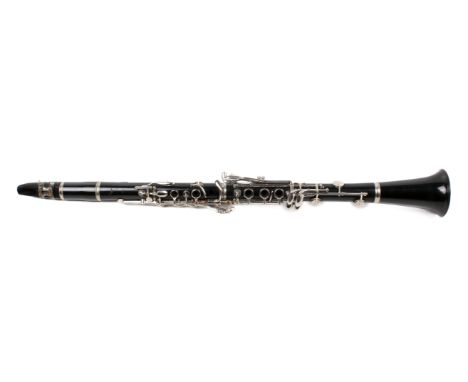 Boosey & Hawkes Regent Bb clarinet, cased. With nickel silver plating s/n. 453494, with a Buffet hard shell carry case. 