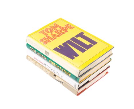 Tom Sharpe four first edition hardback books, one signed. Including Vintage Stuff 1982, Wilt 1976, etc. 
