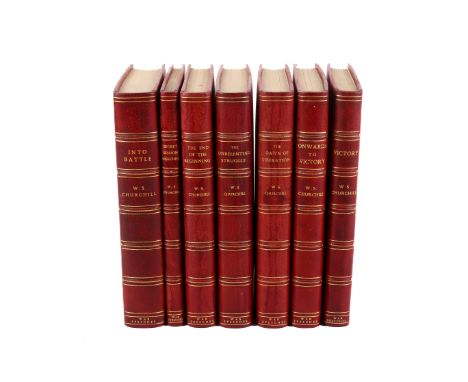 Winston Spencer Churchill - The War Speeches &amp; Secret Session Speeches. A seven volume set of first editions, 1941-1946, 