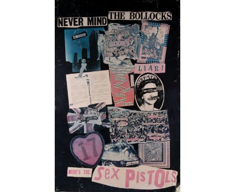 Sex Pistols - a colour offset lithograph poster 'Never Mind The Bollocks Here's The Sex Pistols'. Advertising the Sex Pistols