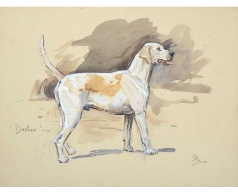 Peter Biegel (1913-1987)"Dasher" Initialled and inscribed, mixed media, together with four further companion works depicting 