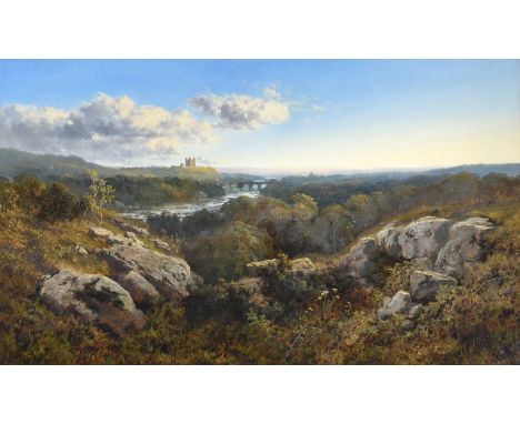 Edmund John Neimann (1813-1876)"Richmond Castle"Signed, oil on canvas, 63.5cm by 124cmProvenance: Arthur Ayres, Auctioneer, V
