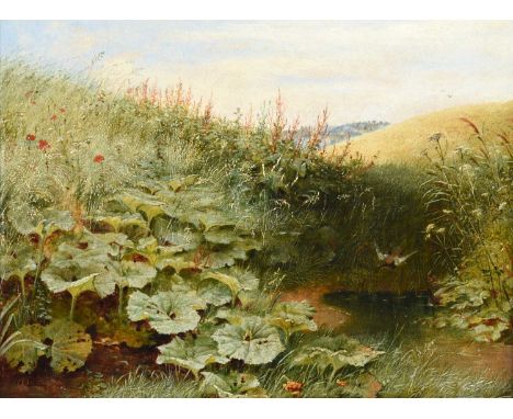 Robert Collinson (fl.1854-1890) A Quiet Dell Initialled and dated 1862, oil on canvas, 21cm by 27cmProvenance: Roy Miles Fine