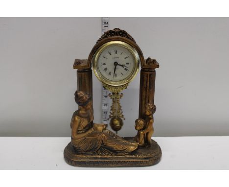 A stylish batter powered mantle clock 