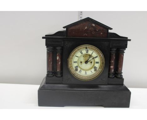 A quality American Ansonia slate mantle clock postage unavailble 