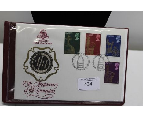 A first day cover commemorative silver coin 