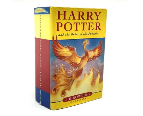 Rowling J.K.: Harry Potter and The Order of the Phoenix. 2003. First edition. Bears signature to the half title page. Unclipp