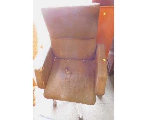 A vintage office chair.
