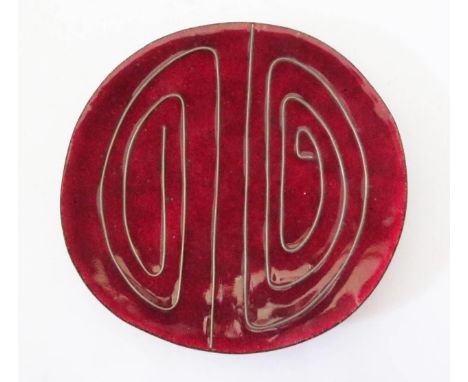 A W.A. Bolin of Stockholm Enamel Copper Dish, 13cm 