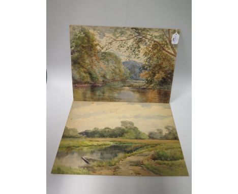 Two K. Daw Watercolours _ Near Staverton and one untited, and two others 