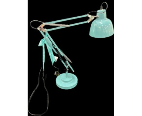 Vintage baby blue angle poise lamp, untested 